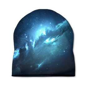 Шапка 3D с принтом Atlantis Nebula в Курске, 100% полиэстер | универсальный размер, печать по всей поверхности изделия | вселенная | галактика | звезда | космос | небеса