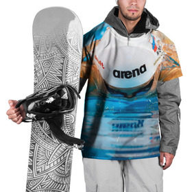 Накидка на куртку 3D с принтом Пловец в Курске, 100% полиэстер |  | плавание | спорт