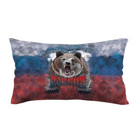 Подушка 3D антистресс с принтом Русский медведь в Курске, наволочка — 100% полиэстер, наполнитель — вспененный полистирол | состоит из подушки и наволочки на молнии | медведь | патриот | россия | русский медведь