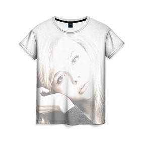 Женская футболка 3D с принтом Хлоя Морец в Курске, 100% полиэфир ( синтетическое хлопкоподобное полотно) | прямой крой, круглый вырез горловины, длина до линии бедер | chloe | moretz | волна | кино | пипец