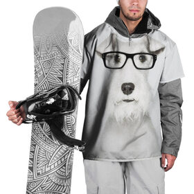 Накидка на куртку 3D с принтом Собака в очках в Курске, 100% полиэстер |  | Тематика изображения на принте: белый | домашнее | животное | очки | пес | прикол | собака в очках | умный | ученый | эрдельтерьер