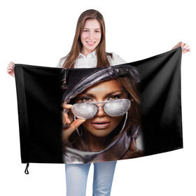 Флаг 3D с принтом Дженнифер Лопес в Курске, 100% полиэстер | плотность ткани — 95 г/м2, размер — 67 х 109 см. Принт наносится с одной стороны | jennifer lynn lopez | американская актриса | бизнес вумен | в счках | дженнифер линн лопес | модельер | очки | певица | продюсер | танцовщица