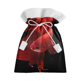 Подарочный 3D мешок с принтом Бойцовая рыбка в Курске, 100% полиэстер | Размер: 29*39 см | аквариумная | бойцовая | красивый | плавники | рыба | рыбка | хвост | япаонская