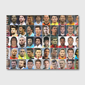 Альбом для рисования с принтом Лучшие футболисты в Курске, 100% бумага
 | матовая бумага, плотность 200 мг. | великие | звёзды | знаменитости | игроки | легендарные | лучшие | самые крутые | футбол | футболисты | элита