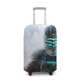 Чехол для чемодана 3D с принтом Айзек Кларк в Курске, 86% полиэфир, 14% спандекс | двустороннее нанесение принта, прорези для ручек и колес | dead space | horror | isaac clarke | игра | ужасы