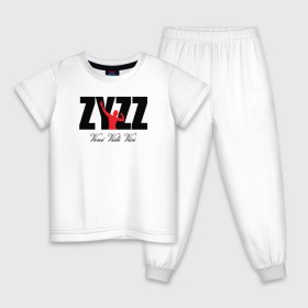 Детская пижама хлопок с принтом Zyzz в Курске, 100% хлопок |  брюки и футболка прямого кроя, без карманов, на брюках мягкая резинка на поясе и по низу штанин
 | bodybuilding | zyzz | бодибилдинг | зиз | качок | мышцы