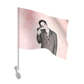 Флаг для автомобиля с принтом Тарантино в Курске, 100% полиэстер | Размер: 30*21 см | quentin | tarantino | квентин | тарантино