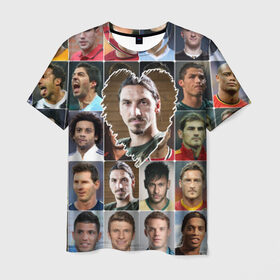 Мужская футболка 3D с принтом Златан Ибрагимович - лучший в Курске, 100% полиэфир | прямой крой, круглый вырез горловины, длина до линии бедер | zlatan ibrahimovic | златан ибрагимович | лучшие футболисты | любимый игрок | мой любимец | самый крутой | сердце | футбол | швеция | я люблю