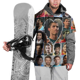 Накидка на куртку 3D с принтом Криштиану Роналду - лучший в Курске, 100% полиэстер |  | cristiano ronaldo | португалия | реал мадрид | сердце