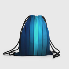 Рюкзак-мешок 3D с принтом Blue lines в Курске, 100% полиэстер | плотность ткани — 200 г/м2, размер — 35 х 45 см; лямки — толстые шнурки, застежка на шнуровке, без карманов и подкладки | абстракт lines blue
