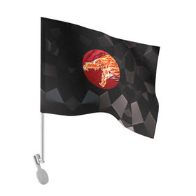 Флаг для автомобиля с принтом Howl в Курске, 100% полиэстер | Размер: 30*21 см | awp | cs go | howl | винтовка | вой | дракон | контр | кс го | ксго | м4а4 | скин | страйк