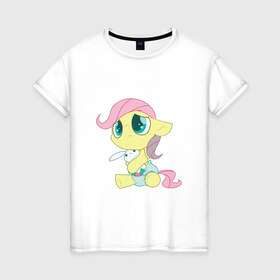 Женская футболка хлопок с принтом My Little Pony в Курске, 100% хлопок | прямой крой, круглый вырез горловины, длина до линии бедер, слегка спущенное плечо | 