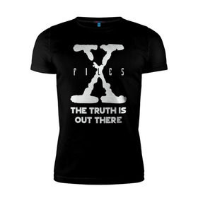 Мужская футболка премиум с принтом X-Files в Курске, 92% хлопок, 8% лайкра | приталенный силуэт, круглый вырез ворота, длина до линии бедра, короткий рукав | mulder | scully | x files | малдер | материалы | нло | пришельцы | секретные | скалли