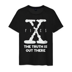 Мужская футболка хлопок с принтом X-Files в Курске, 100% хлопок | прямой крой, круглый вырез горловины, длина до линии бедер, слегка спущенное плечо. | mulder | scully | x files | малдер | материалы | нло | пришельцы | секретные | скалли
