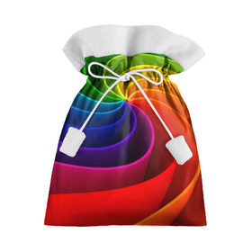 Подарочный 3D мешок с принтом Радуга цвета в Курске, 100% полиэстер | Размер: 29*39 см | Тематика изображения на принте: гамма | зеленый | красный | радуга | синий | цвет