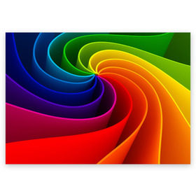 Поздравительная открытка с принтом Радуга цвета в Курске, 100% бумага | плотность бумаги 280 г/м2, матовая, на обратной стороне линовка и место для марки
 | гамма | зеленый | красный | радуга | синий | цвет