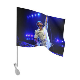 Флаг для автомобиля с принтом Armin Van Buuren в Курске, 100% полиэстер | Размер: 30*21 см | armin van buuren | avb | dj | армин ван бюрен