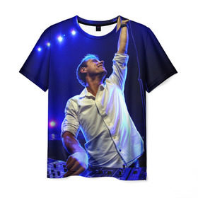 Мужская футболка 3D с принтом Armin Van Buuren в Курске, 100% полиэфир | прямой крой, круглый вырез горловины, длина до линии бедер | armin van buuren | avb | dj | армин ван бюрен