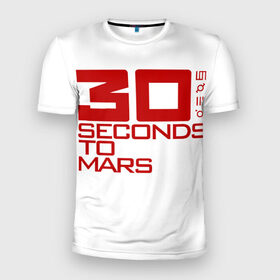 Мужская футболка 3D спортивная с принтом 30 Seconds To Mars в Курске, 100% полиэстер с улучшенными характеристиками | приталенный силуэт, круглая горловина, широкие плечи, сужается к линии бедра | 