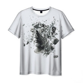 Мужская футболка 3D с принтом Пила в Курске, 100% полиэфир | прямой крой, круглый вырез горловины, длина до линии бедер | Тематика изображения на принте: saw | ужасы | хоррор