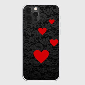 Чехол для iPhone 12 Pro Max с принтом Кружево и сердца в Курске, Силикон |  | Тематика изображения на принте: dg | dolce | gabbana | габбана | дольче | любовь | сердечко