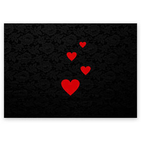 Поздравительная открытка с принтом Кружево и сердца в Курске, 100% бумага | плотность бумаги 280 г/м2, матовая, на обратной стороне линовка и место для марки
 | dg | dolce | gabbana | габбана | дольче | любовь | сердечко