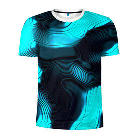 Мужская футболка 3D спортивная с принтом Lullaby в Курске, 100% полиэстер с улучшенными характеристиками | приталенный силуэт, круглая горловина, широкие плечи, сужается к линии бедра | абстракт | абстракции | иллюзия | прикольные | текстуры