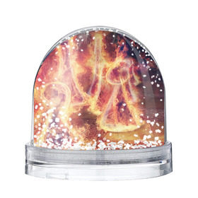 Снежный шар с принтом Фигуры из пламени в Курске, Пластик | Изображение внутри шара печатается на глянцевой фотобумаге с двух сторон | Тематика изображения на принте: пламя