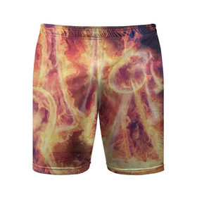 Мужские шорты 3D спортивные с принтом Фигуры из пламени в Курске,  |  | Тематика изображения на принте: пламя