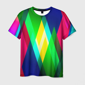 Мужская футболка 3D с принтом Blame в Курске, 100% полиэфир | прямой крой, круглый вырез горловины, длина до линии бедер | geometria | абстракт | абстракции | прикольные | текстуры