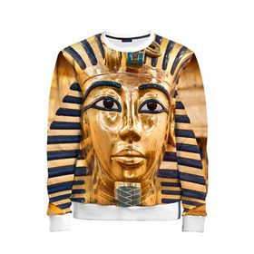 Детский свитшот 3D с принтом Фараон в Курске, 100% полиэстер | свободная посадка, прямой крой, мягкая тканевая резинка на рукавах и понизу свитшота | египет | фараон