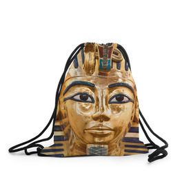 Рюкзак-мешок 3D с принтом Фараон в Курске, 100% полиэстер | плотность ткани — 200 г/м2, размер — 35 х 45 см; лямки — толстые шнурки, застежка на шнуровке, без карманов и подкладки | египет | фараон