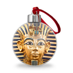 Ёлочный шар с принтом Фараон в Курске, Пластик | Диаметр: 77 мм | египет | фараон