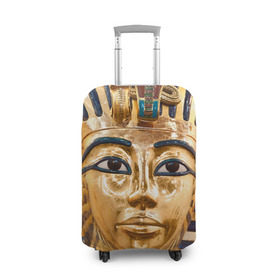 Чехол для чемодана 3D с принтом Фараон в Курске, 86% полиэфир, 14% спандекс | двустороннее нанесение принта, прорези для ручек и колес | египет | фараон