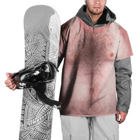 Накидка на куртку 3D с принтом Загорелый торс в Курске, 100% полиэстер |  | загар | мужчина | тело | торс