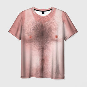 Мужская футболка 3D с принтом Загорелый торс в Курске, 100% полиэфир | прямой крой, круглый вырез горловины, длина до линии бедер | загар | мужчина | тело | торс