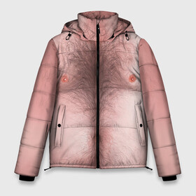 Мужская зимняя куртка 3D с принтом Загорелый торс в Курске, верх — 100% полиэстер; подкладка — 100% полиэстер; утеплитель — 100% полиэстер | длина ниже бедра, свободный силуэт Оверсайз. Есть воротник-стойка, отстегивающийся капюшон и ветрозащитная планка. 

Боковые карманы с листочкой на кнопках и внутренний карман на молнии. | загар | мужчина | тело | торс