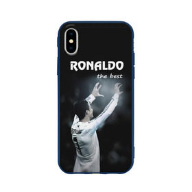 Чехол для Apple iPhone X силиконовый матовый с принтом RONALDO the best в Курске, Силикон | Печать на задней стороне чехла, без боковой панели | real madrid | ronaldo | реал | роналдо | футбол