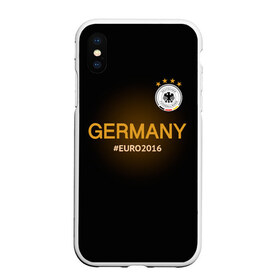 Чехол для iPhone XS Max матовый с принтом Сборная Германии 2016 в Курске, Силикон | Область печати: задняя сторона чехла, без боковых панелей | germany