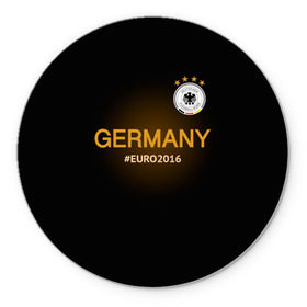 Коврик круглый с принтом Сборная Германии 2016 в Курске, резина и полиэстер | круглая форма, изображение наносится на всю лицевую часть | germany