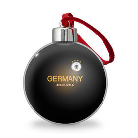 Ёлочный шар с принтом Сборная Германии 2016 в Курске, Пластик | Диаметр: 77 мм | Тематика изображения на принте: germany
