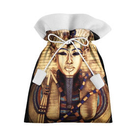 Подарочный 3D мешок с принтом Хатшепсут в Курске, 100% полиэстер | Размер: 29*39 см | египет | женщина | золото | маска | фараон египта | хатшепсут
