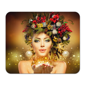 Коврик прямоугольный с принтом Чудо девушка в Курске, натуральный каучук | размер 230 х 185 мм; запечатка лицевой стороны | волшебница | волшебство | звезды | новый год | подарки | празник | фея | чудо девушка