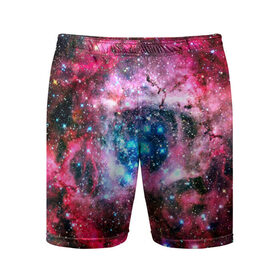 Мужские шорты 3D спортивные с принтом Звезды в Курске,  |  | галактика | туманность | яркий