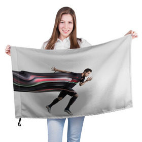 Флаг 3D с принтом Cristiano Ronaldo в Курске, 100% полиэстер | плотность ткани — 95 г/м2, размер — 67 х 109 см. Принт наносится с одной стороны | cristiano ronaldo