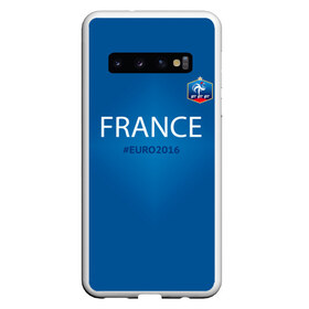 Чехол для Samsung Galaxy S10 с принтом Сборная Франции 2016 в Курске, Силикон | Область печати: задняя сторона чехла, без боковых панелей | Тематика изображения на принте: euro2016 | france | футбол