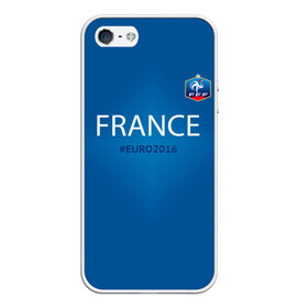 Чехол для iPhone 5/5S матовый с принтом Сборная Франции 2016 в Курске, Силикон | Область печати: задняя сторона чехла, без боковых панелей | euro2016 | france | футбол