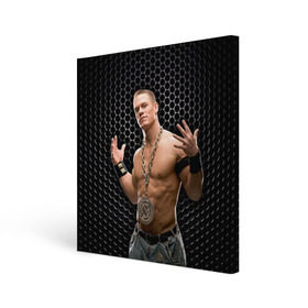 Холст квадратный с принтом John Cena в Курске, 100% ПВХ |  | Тематика изображения на принте: john cena | wwe чемпион | джон сина