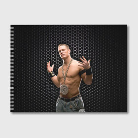 Альбом для рисования с принтом John Cena в Курске, 100% бумага
 | матовая бумага, плотность 200 мг. | john cena | wwe чемпион | джон сина