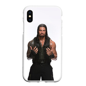 Чехол для iPhone XS Max матовый с принтом Roman Reigns в Курске, Силикон | Область печати: задняя сторона чехла, без боковых панелей | Тематика изображения на принте: roman reigns | wwe | роман рейнс